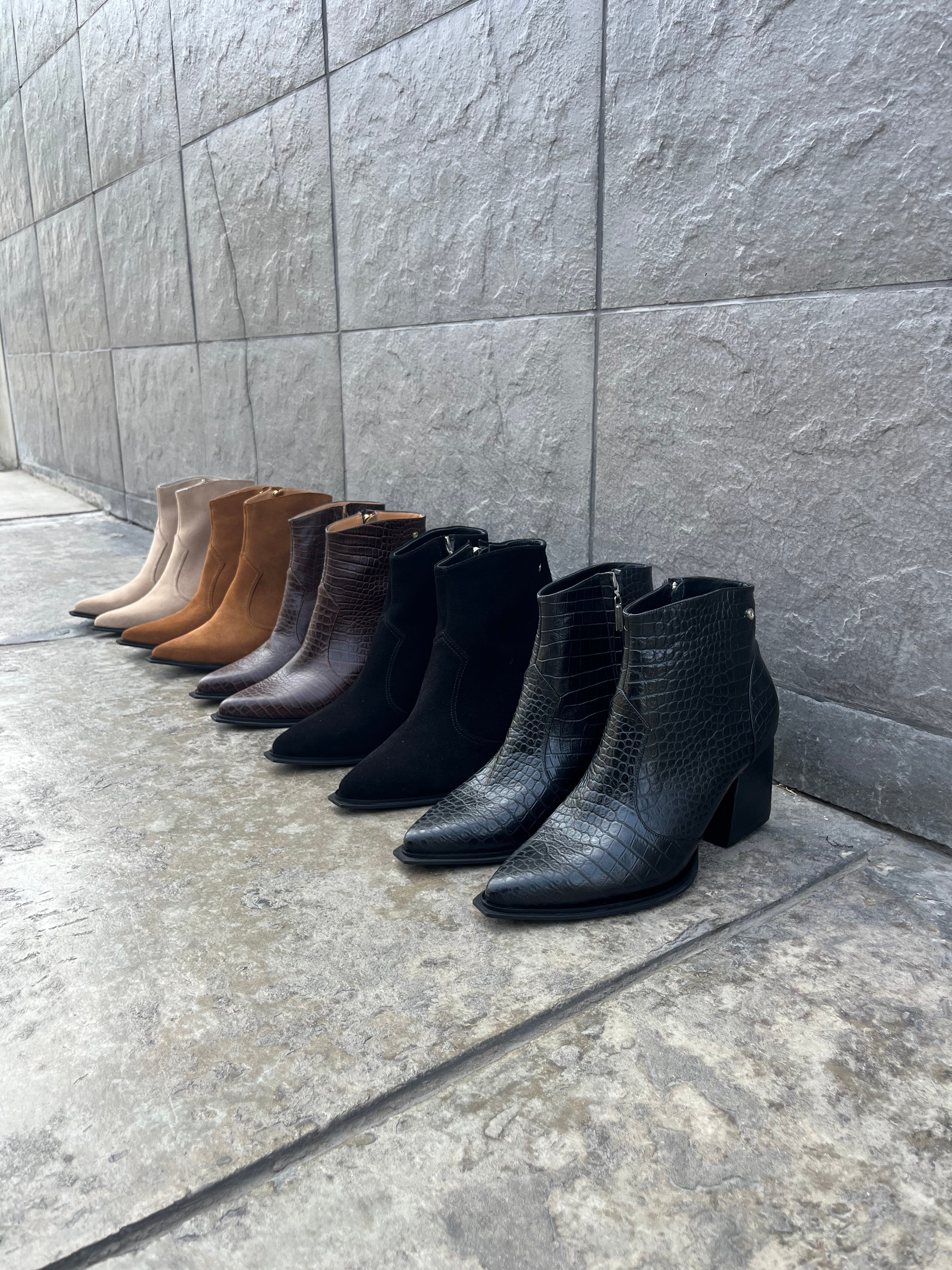 BOTINES FIAMMA NEGRO CROCO