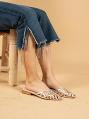 MULES LEONCIA CHAMPAGNE