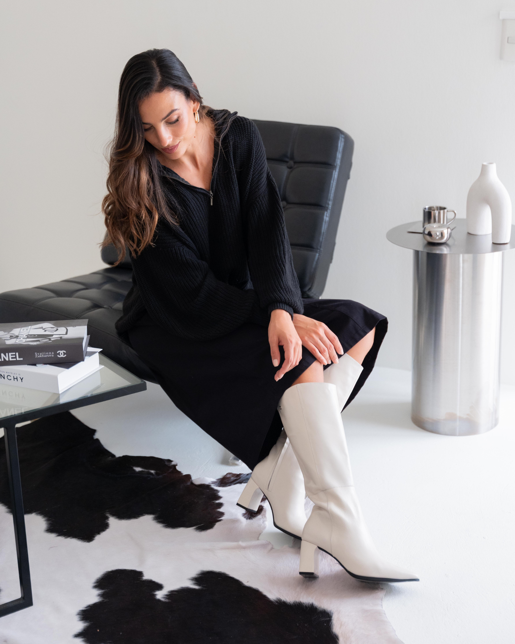 BOTAS VINCENZA IVORY