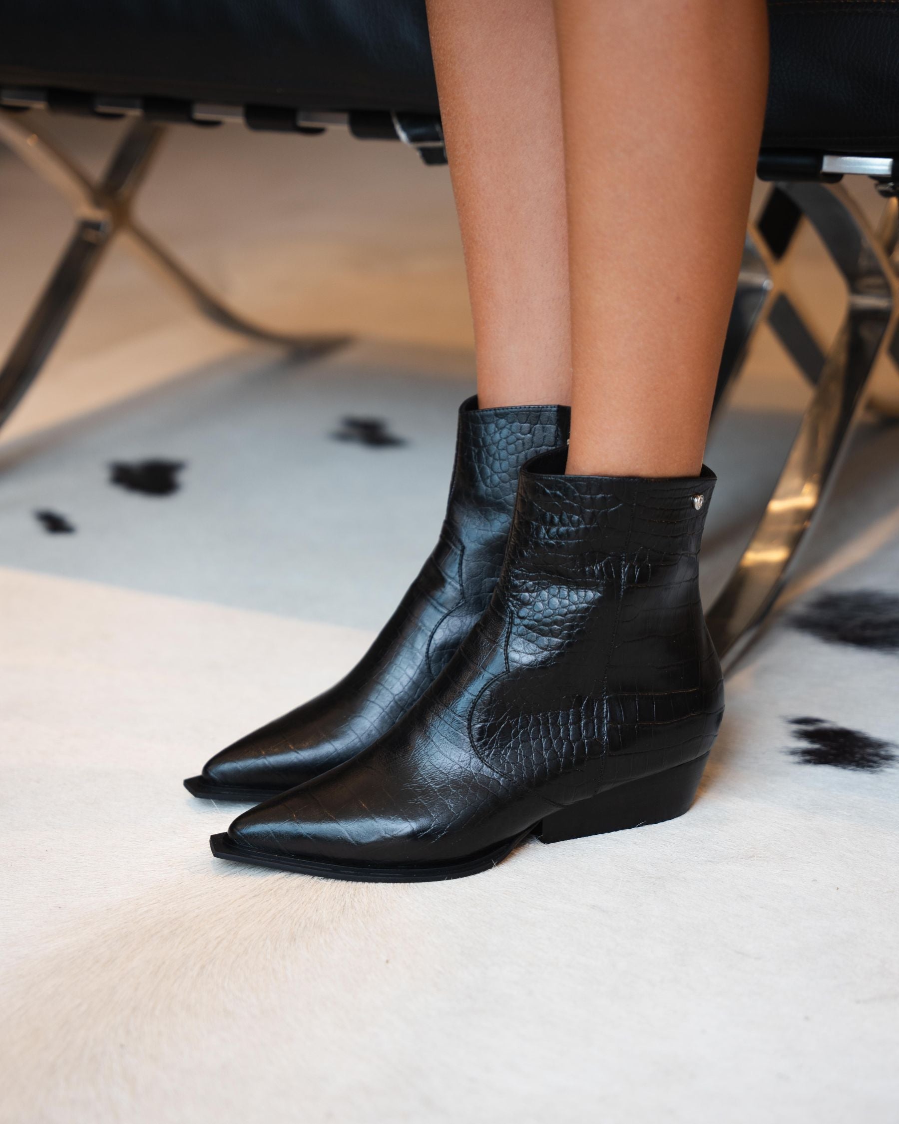 BOTAS JOA  FLAT NEGRO