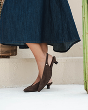 SLINGBACK MALVA CHOCOLATE