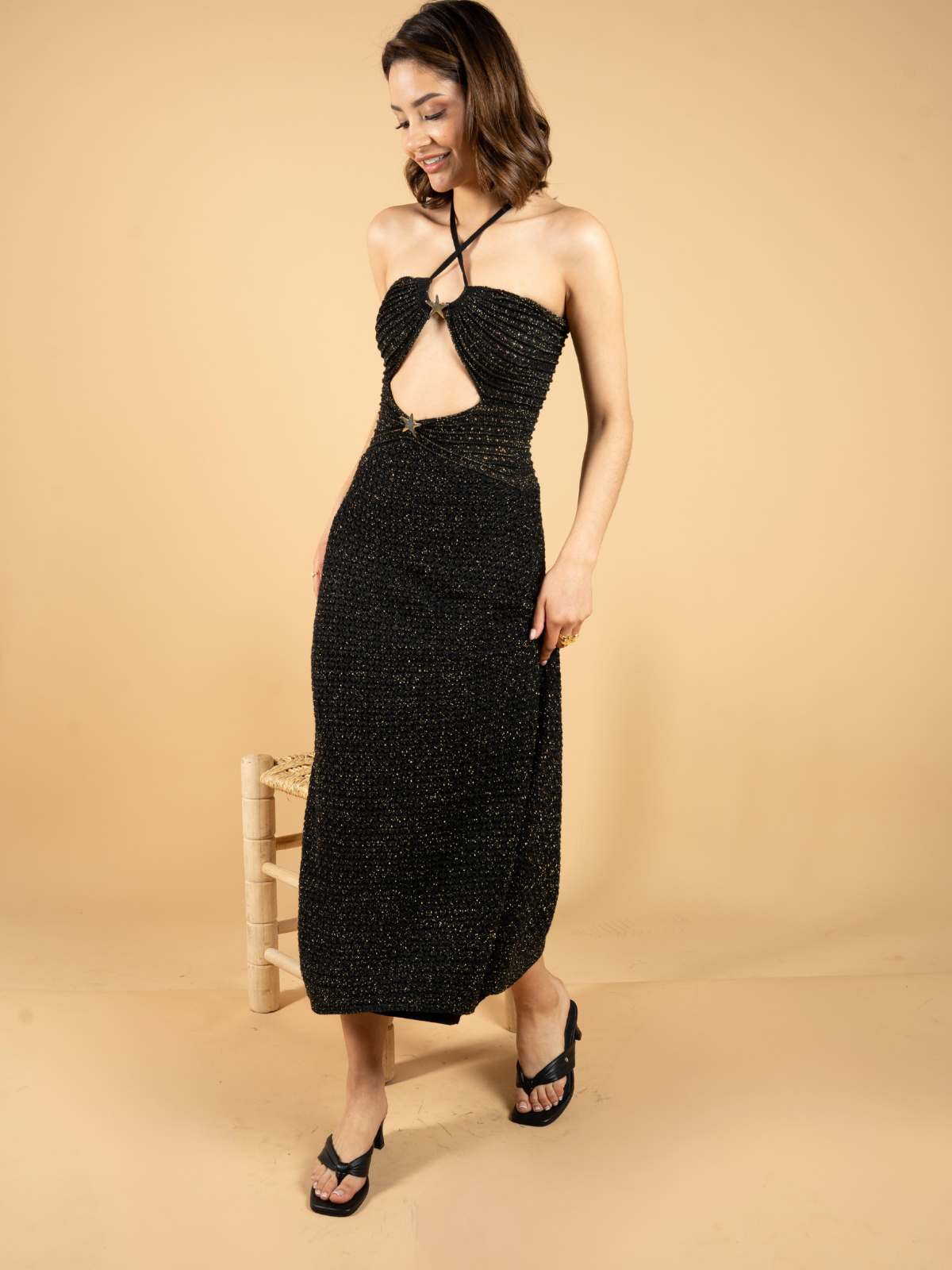 SANDALIAS CELESTINA NEGRO