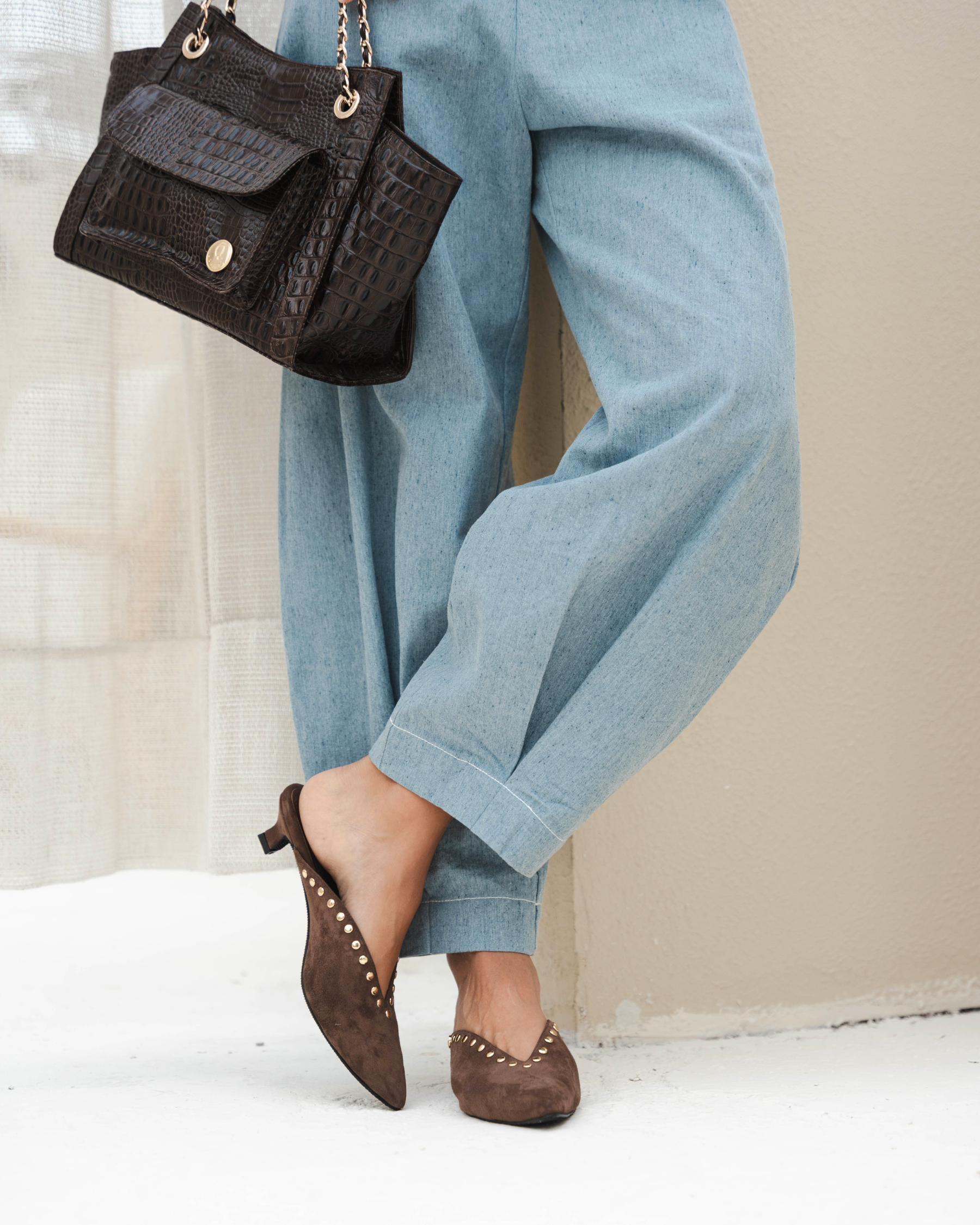 MULES FAYRA CHOCOLATE