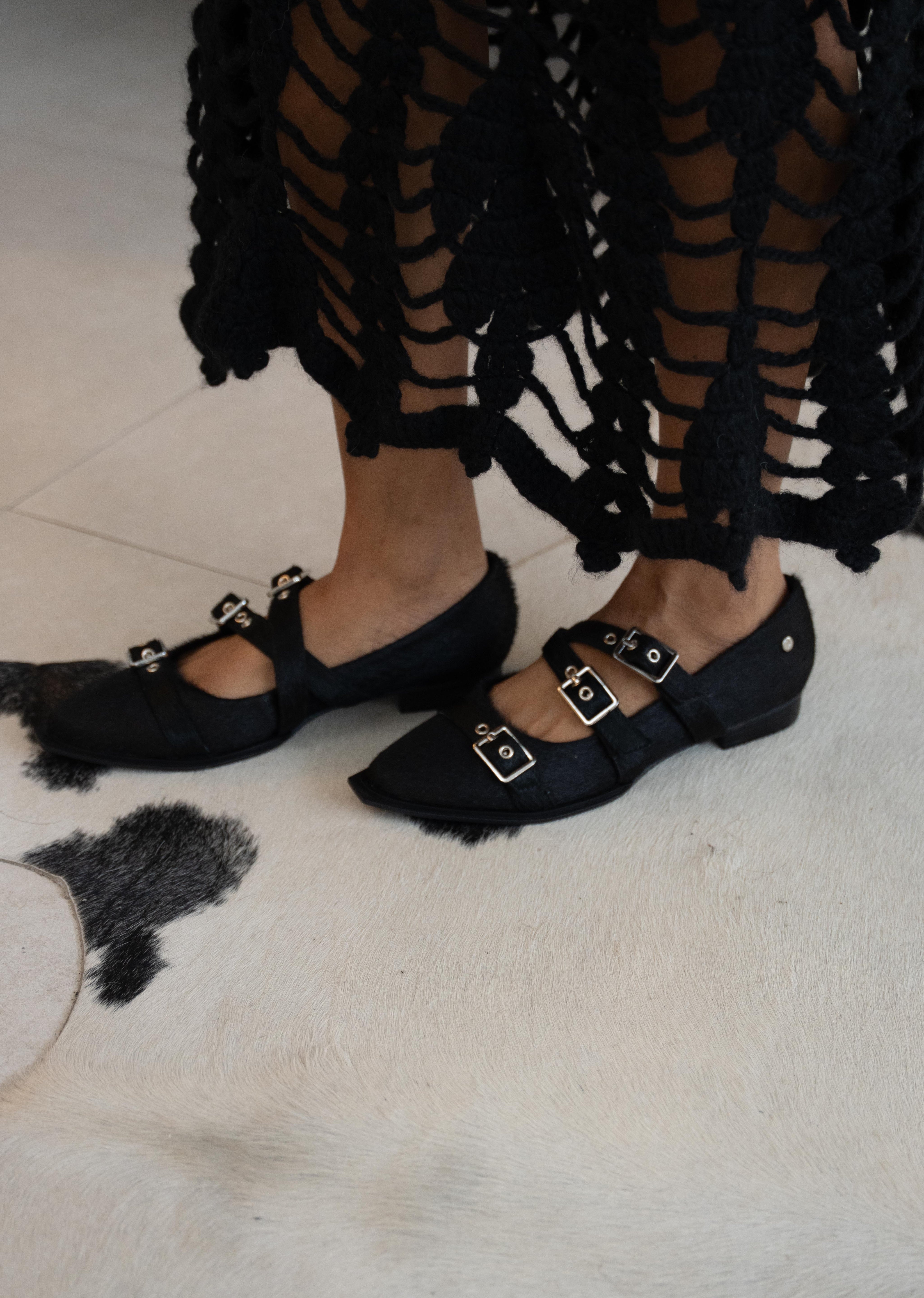 ZAPATOS ROGELIA NEGRO PELO